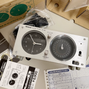 松下NATIONAL TE65 经典复古音频定时器 机械时钟表