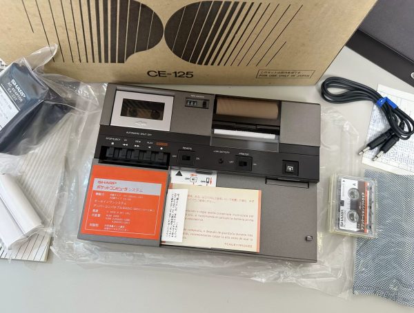 全新1982年夏普SHARP CE125微型磁带机 多功能打印播放器
