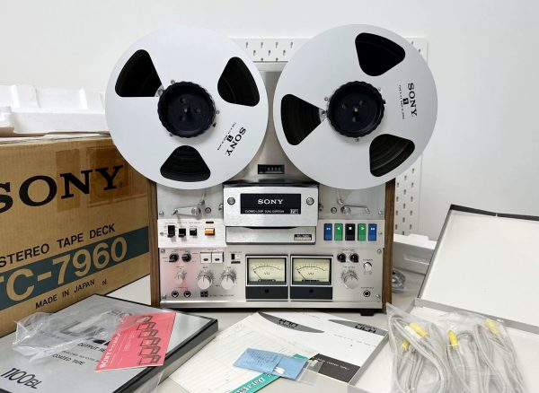 全新1975年索尼SONY TC-7960开盘机 4轨10寸双向录音机皇