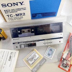 全新1982年索尼SONY TC-MR2 微型磁带卡座机 超级录音机