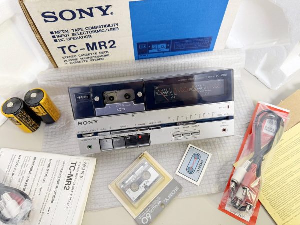 全新1982年索尼SONY TC-MR2 微型磁带卡座机 超级录音机