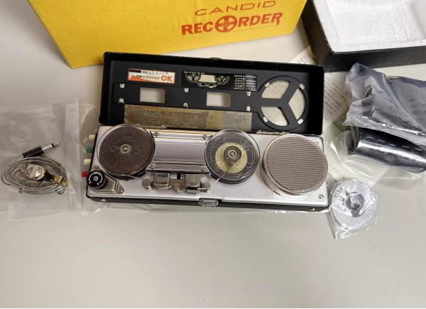 全新1964年ELECTRA 770 掌上间谍开盘磁带录音机古董收藏