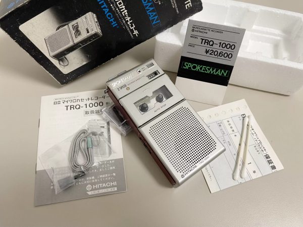 全新1984年日立HITACHI TRQ-1000 微型磁带随身听 录音