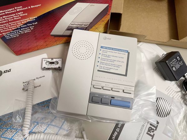 全新1990年美国AT&T1307 来电应答录音系统 微型录音机型