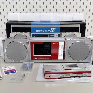 全新1985年三洋SANYO MR-88 微型磁带手提录音组合录音机