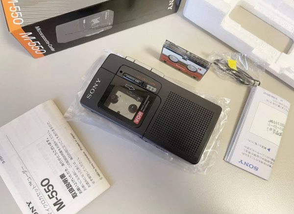全新1990年索尼SONY M-550 微型磁带机 迷你MIC录音机型