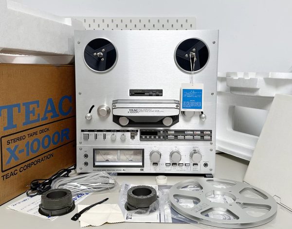 全新1981年TEAC X-1000R 经典四轨6磁带头10寸开盘机机皇