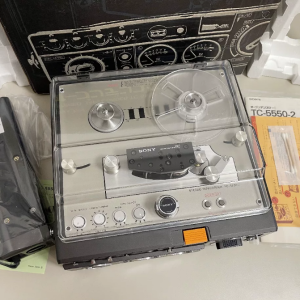 全新1975年索尼SONY TC-5550 开盘机 2轨5寸便携至尊机皇
