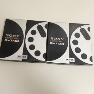 索尼SONY R7MB开盘机录音母带7寸银色金属空白开盘带