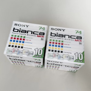 索尼SONY MD光盘 MINIDSIC 74分钟白色彩印空白碟盘
