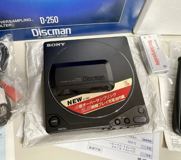 1989年索尼SONY D25/D250 CD随身听 高解析经典机皇