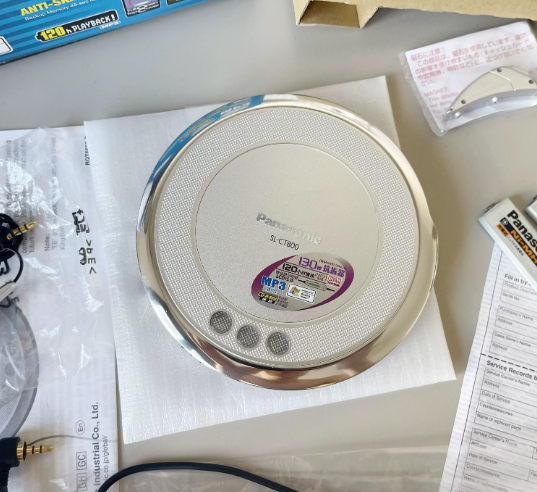 2002年松下PANASONIC CT800 CD随身听全金属超薄机型