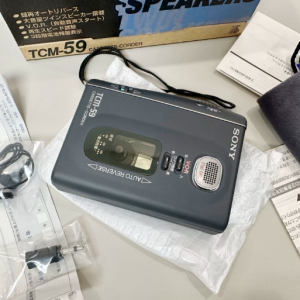 1995年索尼SONY TCM-59 磁带随身听 金属外放录音机
