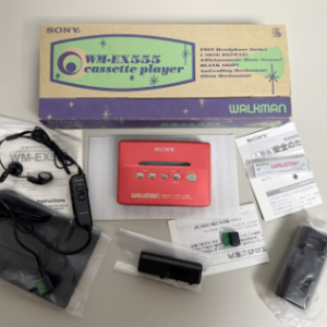 【全新稀少】1993年索尼SONY EX555磁带随身听全金属循环单放机型