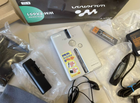【全新稀少】2004年索尼SONY EX651磁带随身听 超薄摇杆调速机型
