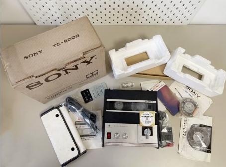 【全新罕见】1965年索尼SONY TC-900 开盘机 4轨5寸录音便携机型