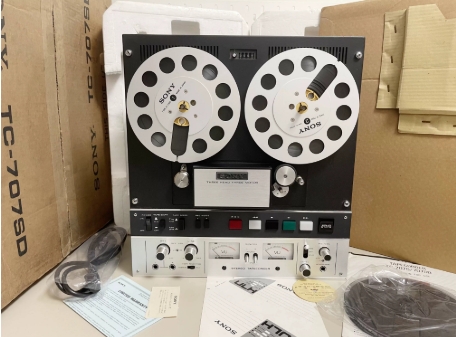 【全新罕见】1974年索尼SONY TC-707SD 母带开盘机2轨7寸双速机皇