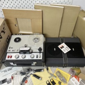 【全新罕见】1964年索尼SONY TC-200 开盘机 4轨7寸组合外放机型