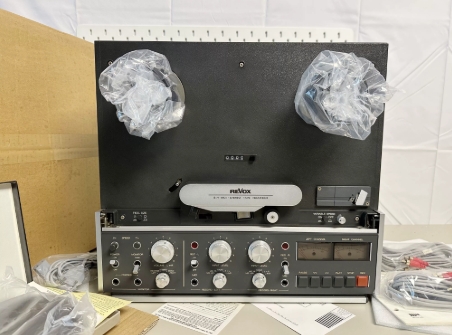 【全新罕见】1980年瑞士REVOX B77 MK2开盘磁带机4轨10寸旗舰机型