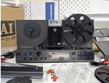 【全新罕见】1981年雅佳AKAI GX77BL 6磁带头7寸双向超级开盘机皇