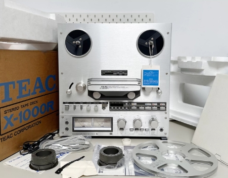 【全新罕见】1981年TEAC X-1000R 经典四轨6磁带头10寸开盘机机皇