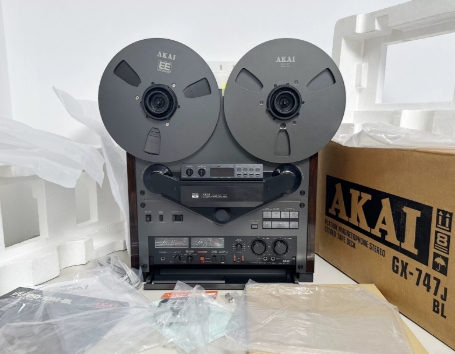 【全新罕见】1981年雅佳AKAI GX-747开盘磁带机 6磁头双向4轨机型