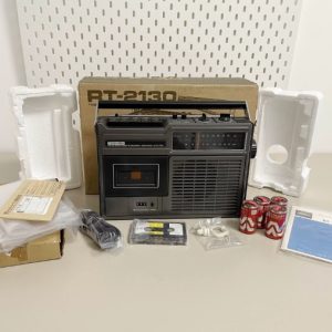 【全新稀少】1974年东芝TOSHIBA RT-2130 手提磁带重低音录音机