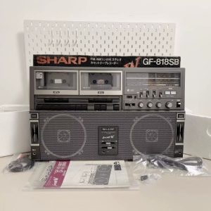 【全新罕见】1980年夏普SHARP GF-818SB 重型手提录音机 超级霸王