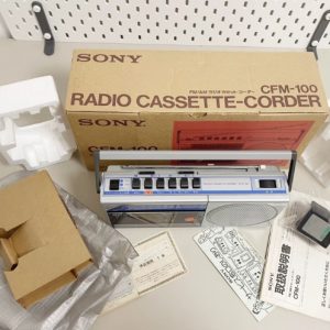 【全新稀少】1984年索尼SONY CFM-100 手提单卡经典磁带录音机