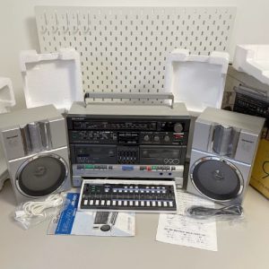 【全新罕见】1983年夏普SHARP MR-990 组合录音机 超级键盘旗舰机