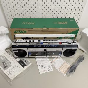 【全新稀少】1980年爱华AIWA CS-W66 手提磁带录音机多功能双卡机