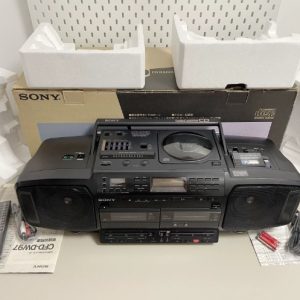 【全新罕见】1989年索尼SONY CFD-DW97 手提CD+磁带+收音超级机型