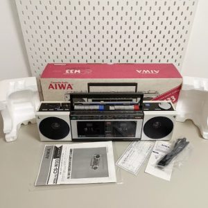 【全新稀少】1980年爱华AIWA CS-W33 手提磁带录音机陶瓷双卡机型