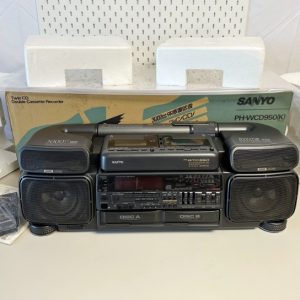 【全新罕见】1989年三洋SANYO PH-WCD950录音机双仓磁带+双CD机型