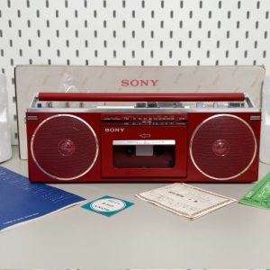 1982年索尼SONY CFS-6手提磁带录音机 迷你手提机型